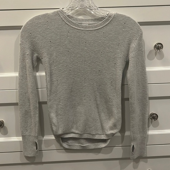 Ivivva Girls’ Gray Cotton Sweater - Picture 1 of 4